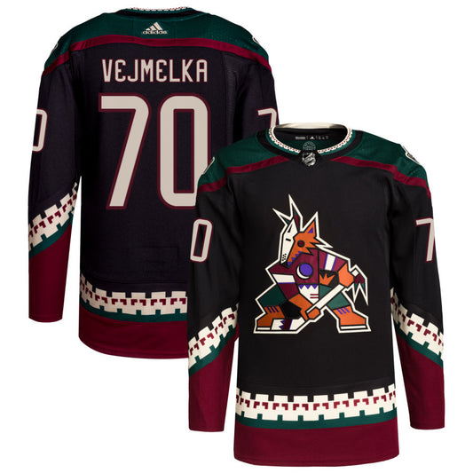 Karel Vejmelka Arizona Coyotes adidas Home Primegreen Authentic Pro Jersey - Black