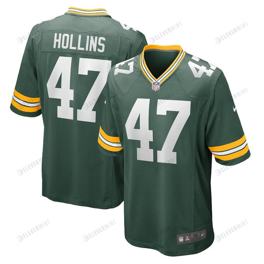 Justin Hollins 47 Green Bay Packers Men Home Game Jersey - Green