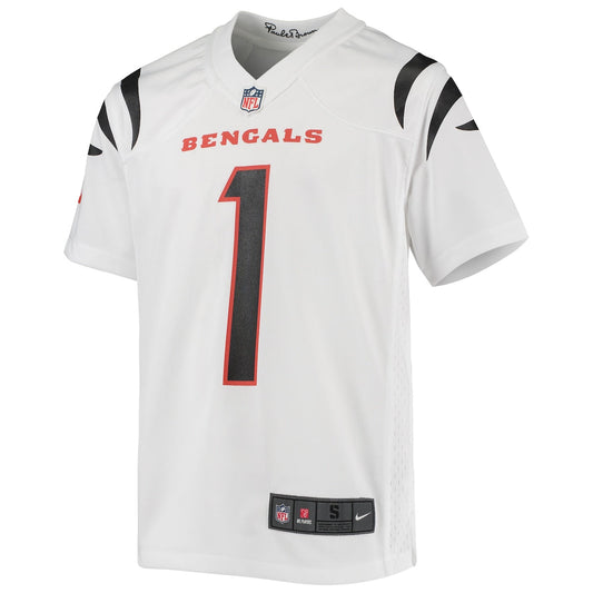 Boys' Grade School Ja'Marr Chase Nike Bengals Game Jersey - White