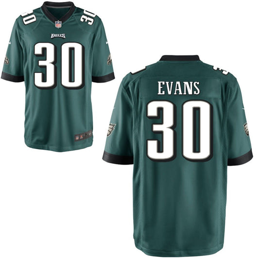 Justin Evans Philadelphia Eagles Nike Youth Game Jersey - Midnight Green