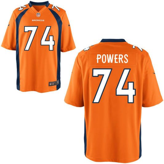 Ben Powers Denver Broncos Nike Youth Game Jersey - Orange