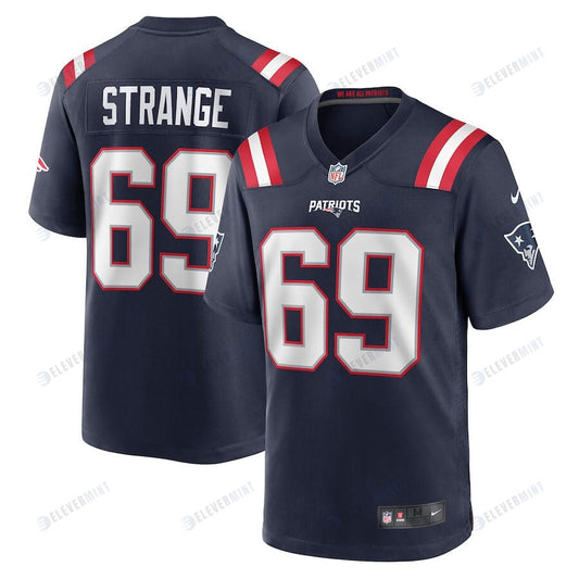 Cole Strange 69 New England Patriots Men Game Jersey - Navy