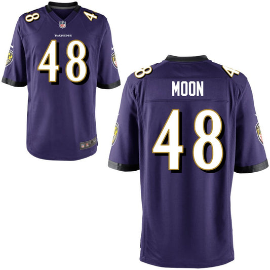 Jeremiah Moon Baltimore Ravens Nike Youth Game Jersey - Purple