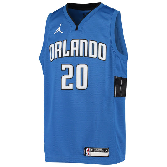 Boys' Grade School Markelle Fultz Jordan Magic 2020/21 Swingman Jersey Statement Edition - Blue