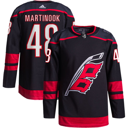 Jordan Martinook Carolina Hurricanes adidas Alternate Primegreen Authentic Pro Jersey - Black