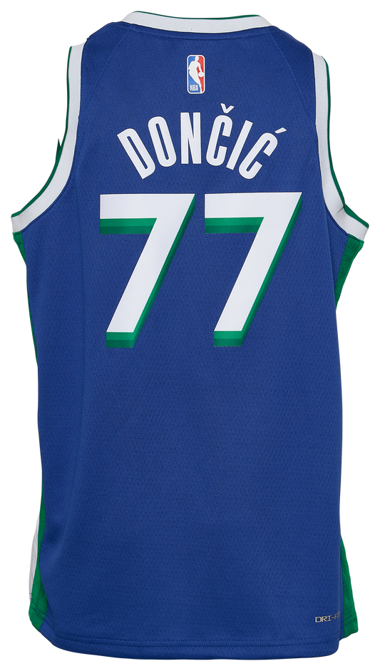 Boys' Grade School Doncic Luka Nike Mavericks City Edition Swingman Jersey - Blue