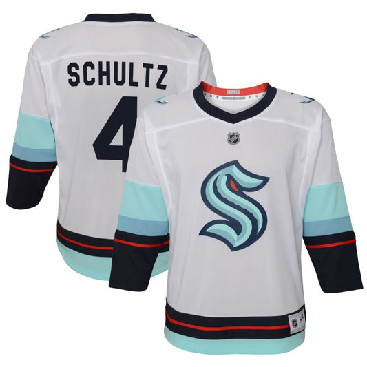 Justin Schultz Seattle Kraken Youth Away Replica Jersey - White