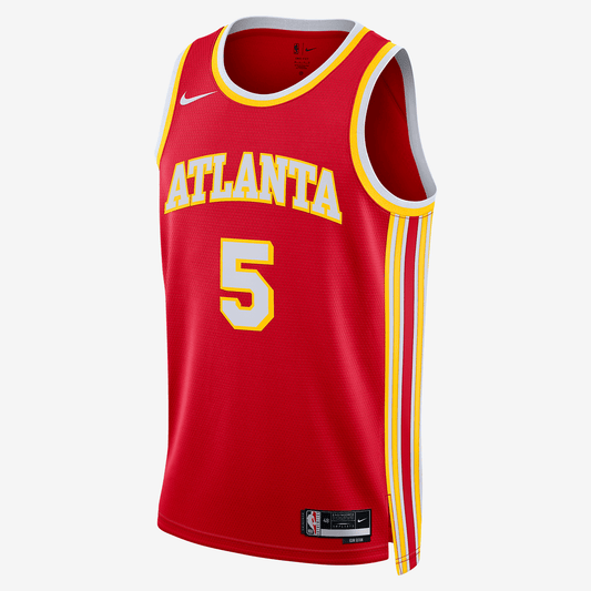 Atlanta Hawks Icon Edition 2022/23 Nike Dri-FIT NBA Swingman Jersey - University Red