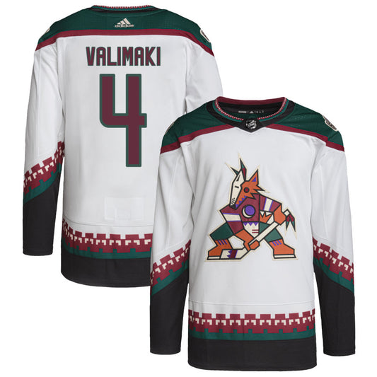 Juuso Valimaki Arizona Coyotes adidas Primegreen Authentic Pro Jersey - White