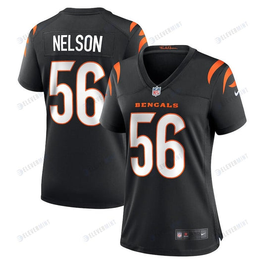 Garrett Nelson 56 Cincinnati Bengals Women Game Jersey - Black