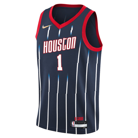Boys' Grade School John Wall Nike Rockets 2021/22 Swingman Jersey City Edition - Navy