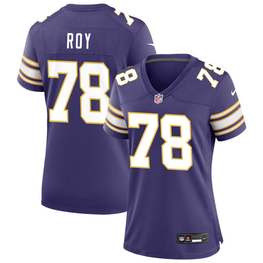 Jaquelin Roy Minnesota Vikings Nike Women's Classic Game Jersey - Purple