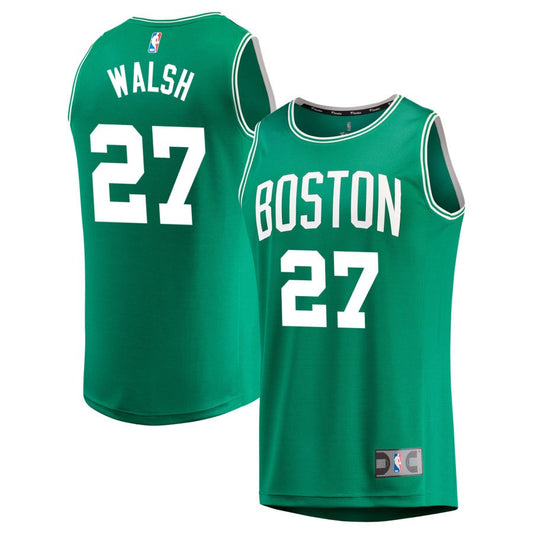 Jordan Walsh   Fanatics Branded Youth Fast Break Jersey - Green - Icon Edition