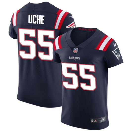 Josh Uche New England Patriots Nike Vapor Elite Jersey - Navy