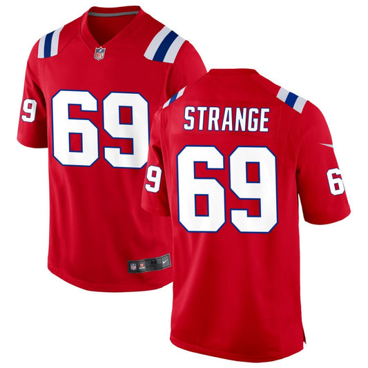 Cole Strange New England Patriots Nike Alternate Jersey - Red