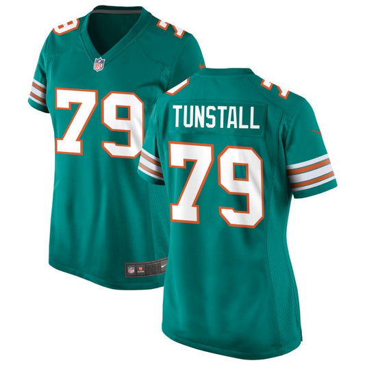 James Tunstall Miami Dolphins Nike Women's Alternate Game Jersey - Aqua