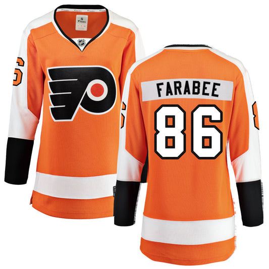 Joel Farabee Philadelphia Flyers Fanatics Branded Women's Home Breakaway Jersey - Orange