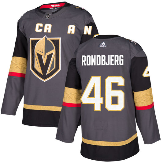Jonas Rondbjerg Vegas Golden Knights adidas Alternate Authentic Jersey - Gray