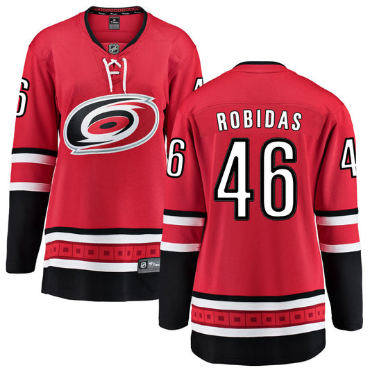 Justin Robidas Carolina Hurricanes Fanatics Branded Women's Home Breakaway Jersey - Red