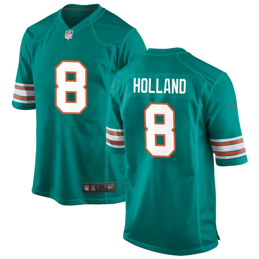 Jevon Holland Miami Dolphins Nike Alternate Game Jersey - Aqua