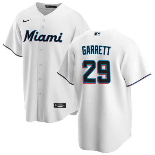 Braxton Garrett Miami Marlins Nike Home Replica Jersey - White