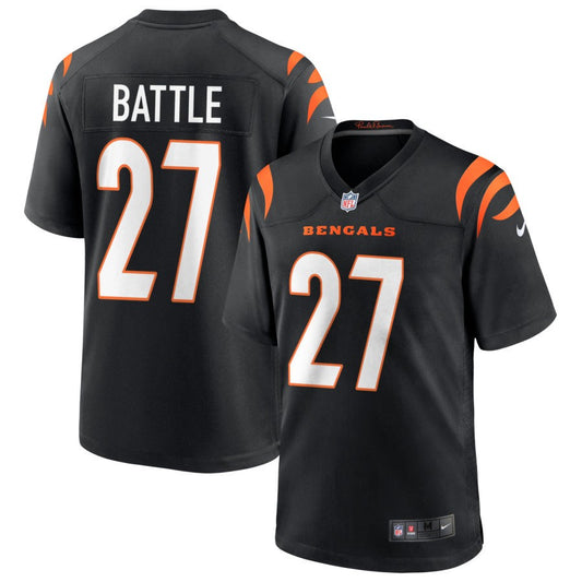 Jordan Battle Cincinnati Bengals Nike Youth Logo Game Jersey - Black