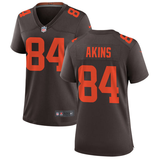 Jordan Akins Cleveland Browns Nike Women's Alternate Game Jersey - Brown