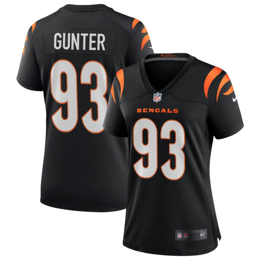 Jeff Gunter Cincinnati Bengals Nike Women's Game Jersey - Black