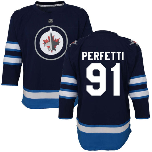 Cole Perfetti Winnipeg Jets Toddler Home Replica Jersey - Navy