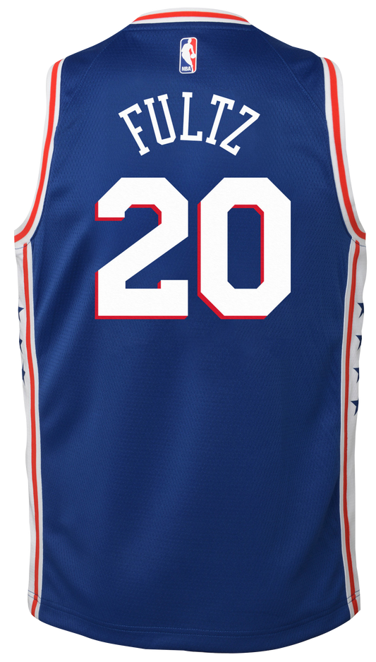 Boys' Grade School Fultz Markelle Nike 76ers Swingman Jersey - Blue