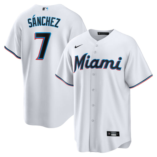 Jes??s S??nchez Miami Marlins Nike Home  Replica Player Jersey - White