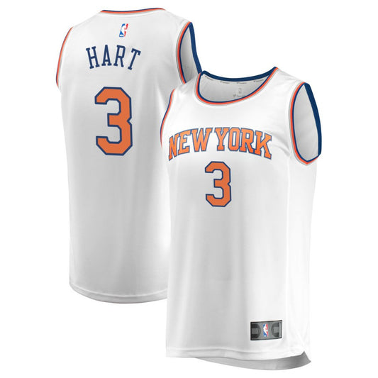 Josh Hart New York Knicks Fanatics Branded Fast Break Replica Jersey - Association Edition - White
