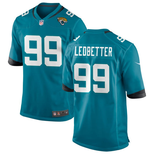 Jeremiah Ledbetter Jacksonville Jaguars Nike Alternate Game Jersey - Teal