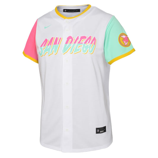 Boys' Grade School  Nike Padres 2022 City Connect Replica Team Jersey - White