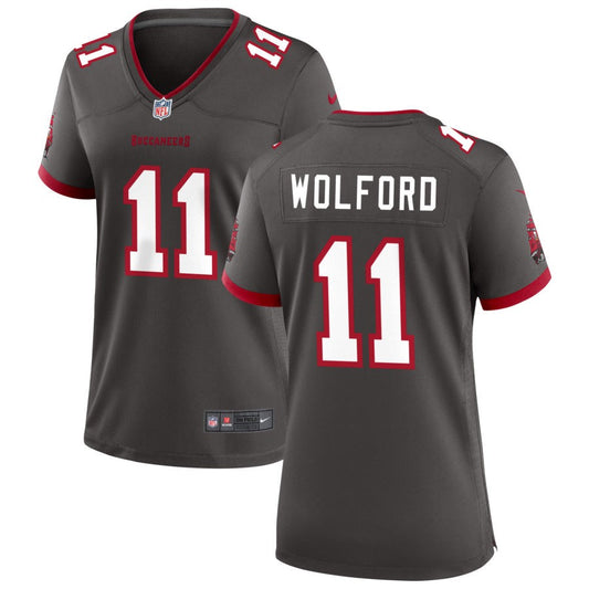 John Wolford Tampa Bay Buccaneers Nike Women's Alternate Game Jersey - Pewter