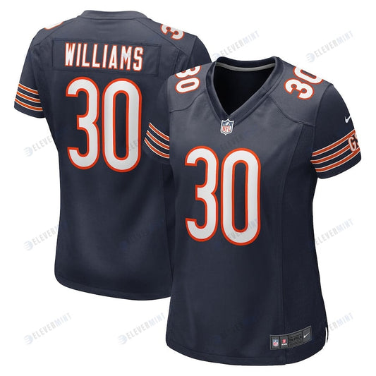 Joejuan Williams 30 Chicago Bears Women Game Jersey - Navy