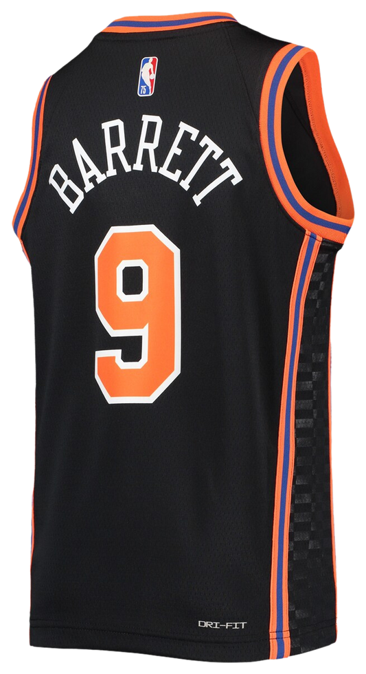 Boys' Grade School Barrett Rj Nike Knicks City Edition Swingman Jersey - Black