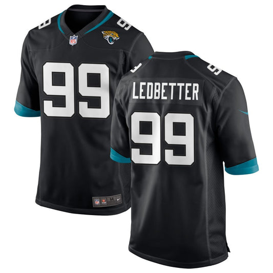 Jeremiah Ledbetter Jacksonville Jaguars Nike Game Jersey - Black