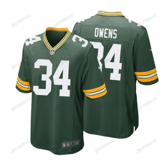 Jonathan Owens 34 Green Bay Packers Men Home Game Jersey - Green