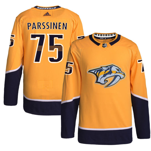 Juuso Parssinen Nashville Predators adidas Home Primegreen Authentic Pro Jersey - Gold