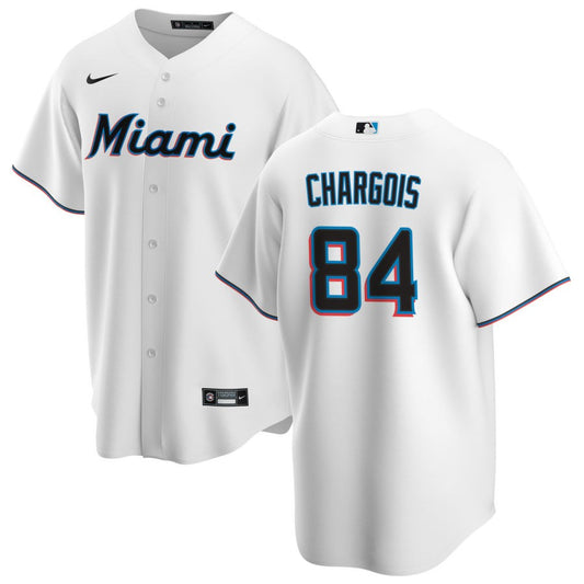 JT Chargois Miami Marlins Nike Home Replica Jersey - White