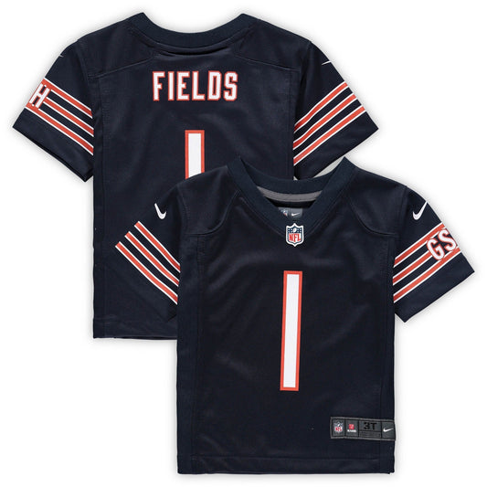 Justin Fields Chicago Bears Nike Navy Toddler Game Jersey