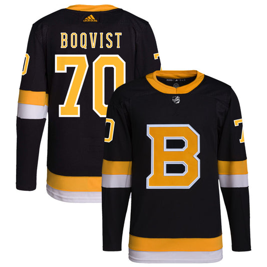 Jesper Boqvist Boston Bruins adidas Alternate Primegreen Authentic Pro Jersey - Black