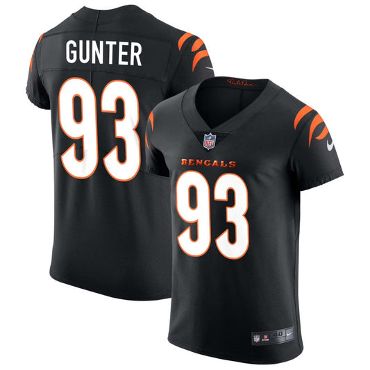 Jeff Gunter Cincinnati Bengals Nike Vapor Elite Jersey - Black