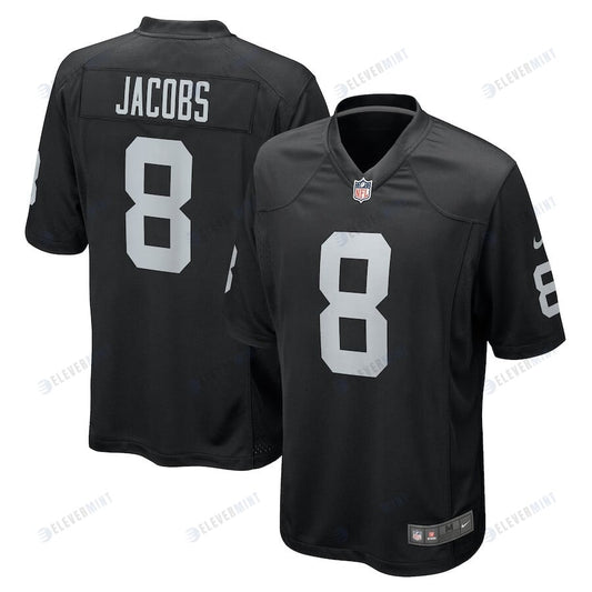 Josh Jacobs 8 Las Vegas Raiders Men Game Jersey - Black