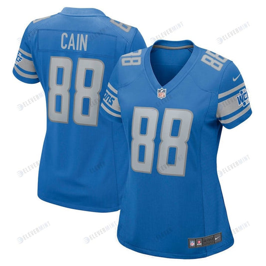 Jim Cain 88 Detroit Lions Women Retired Jersey - Blue