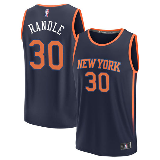 Julius Randle New York Knicks Fanatics Branded Youth Fast Break Replica Jersey - Statement Edition - Navy
