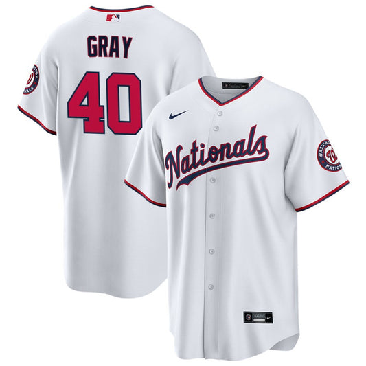 Josiah Gray Washington Nationals Nike Replica Jersey - White