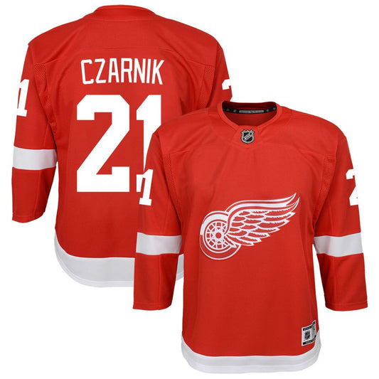 Austin Czarnik Detroit Red Wings Youth Home Premier Jersey - Red