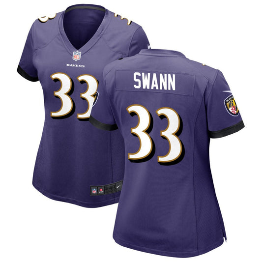 Jordan Swann Baltimore Ravens Nike Women's Game Jersey - Purple